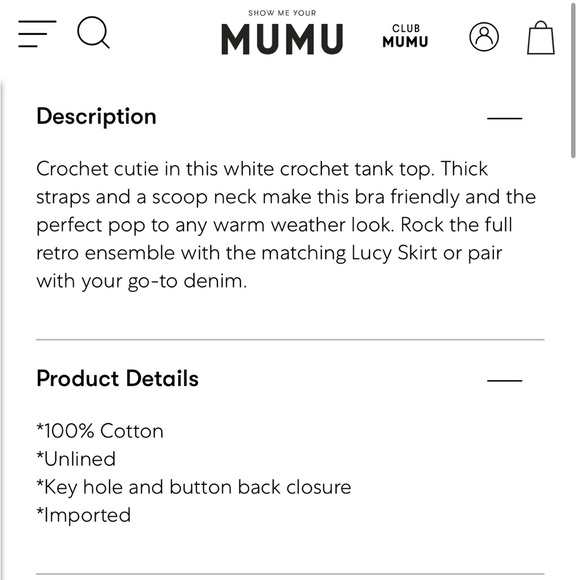 NWT SMYMM Show Me Your Mumu Laguna Top White - Picture 4 of 5